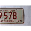 Image 2 : 1971 Saskatchewan License Plate