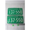 Image 1 : (2) 1969 Saskatchewan License Plates