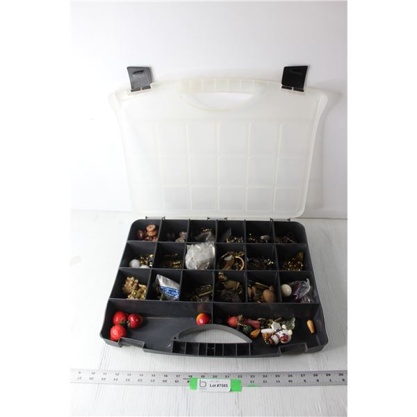 Plastic Organizer with Misc. Hardware - Drawer Pulls