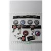 Image 1 : (6) NHL Magnets- Rangers, Ducks, Kings, Etc.  and (5) Sask Roughriders Charm Bracelets (NIB)