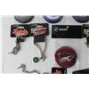 Image 3 : (6) NHL Magnets- Rangers, Ducks, Kings, Etc.  and (5) Sask Roughriders Charm Bracelets (NIB)
