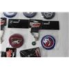 Image 4 : (6) NHL Magnets- Rangers, Ducks, Kings, Etc.  and (5) Sask Roughriders Charm Bracelets (NIB)