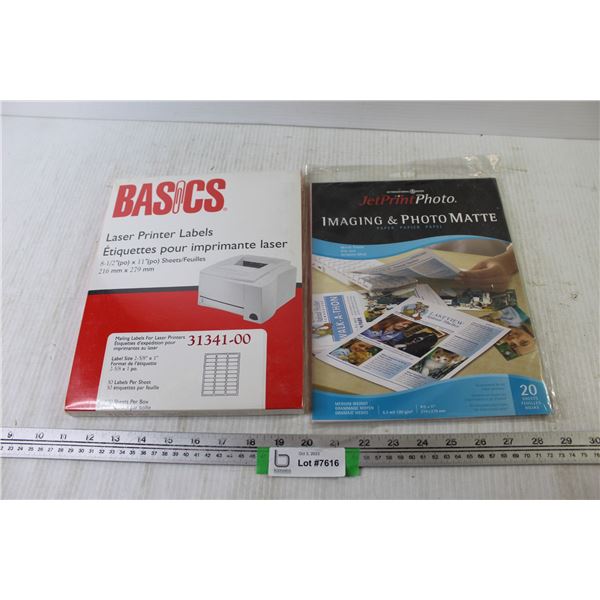 Basics Laser Printer Labels Jet Print Imaging Phot Matte Basics laser printer labels jet print imaging phot matte