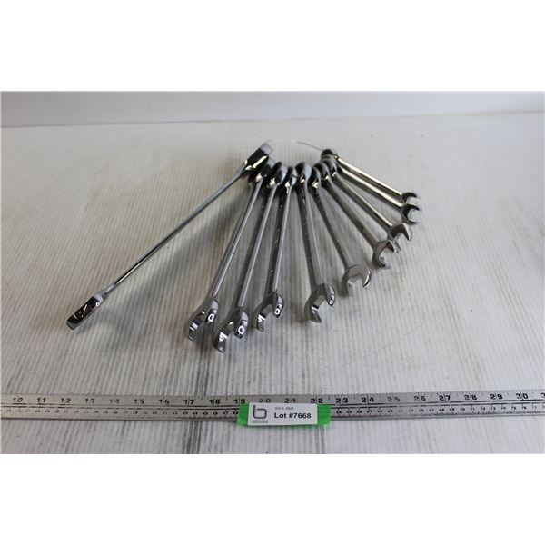 (10) Standard Ratchet Head Wrenches