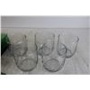 Image 3 : (5) Drinking Glasses, (20+) CD Cases, (2) Gem-Esque Paperweights