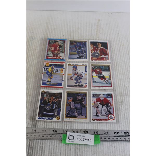 (9) Assorted NHL Rookie Cards