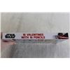 Image 2 : Star Wars (16) Valentines with (16) Pencils - Sealed