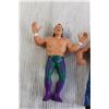 Image 2 : (3) Wrestling Rubber Figurines - Hillbilly Jim, Jake "The Snake" Roberts, Junkyard Dog