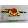 Image 1 : Pontiac Genuine Parts Sign - 18" x 7"