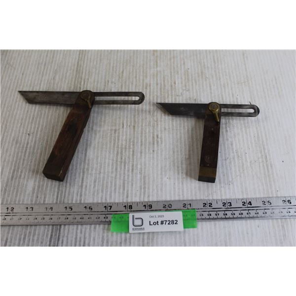 (2) Stanley Adjustable Folding Squares