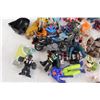 Image 2 : (25+) French Fry Squishy Toy, Small Lunch Box, Assorted Toy Figurines - Spiderman, Batman, Iron Man,