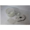Image 2 : Glass Bowls - Element Pitcher - Kiddie Night Hawk Alarm - Misc. Items