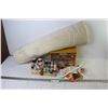 Image 1 : Sewing Container w/Sewing Supplies - Small Carpet