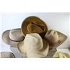 Image 5 : U.S. Postal Service Basket - (7) Vintage Hats - (1) Pair of Ladies Shoes (size8)