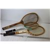 Image 1 : (3) Vintage Tennis Rackets