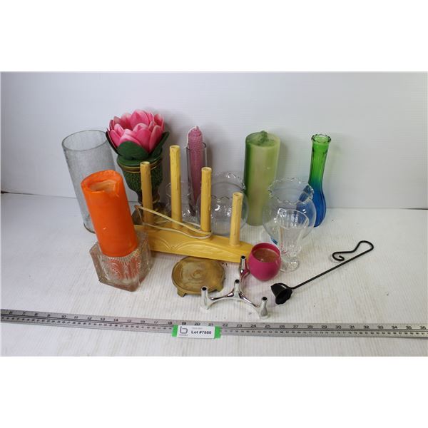 Candles - Candle Holders - Vases - Candle Snuffer