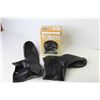 Image 8 : Totes Zippered Rubber Town Boots (size Lg - NIB) - (3) Pair of Ladies Shoes (size 7 1/2 - 8)