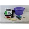 Image 1 : Go Light Energy Booster (untested) - Plastic Basket - Compass - Lint Brush - ACME Whistle - Religiou