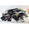 Image 1 : Assorted Electronic Items - Sony Microphone - Power Supplies - Adapters - Archer Mini Speaker - Misc