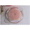Image 4 : Faded "Celtic Floral" Pink Pyrex Casserole with Trivet