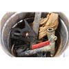 Image 2 : Assorted Tools in Bucket - Hammer, Wrench, Knife. etc.