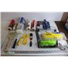 Image 1 : Painting Supplies - (2) Brushes, (2) Rollers, Wall Scraper, Misc.