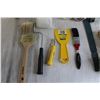 Image 2 : Painting Supplies - (2) Brushes, (2) Rollers, Wall Scraper, Misc.