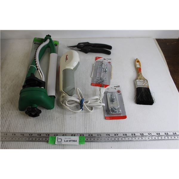 Campbells Safe Touch Electric Can Opener - Works, Oscillating Sprinkler, Misc.