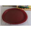 Image 2 : Chalkboard - 24" x 16", Bulletin Board, Plastic Oval Dish