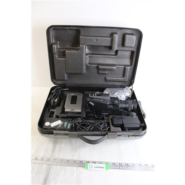 Zenith VM6000 System Camcorder with Case - Bodnarus Auctioneering