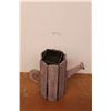 Image 1 : * Wooden Painted Decorative Watering Can-Themed Planter - 19" Tall, Some Damage