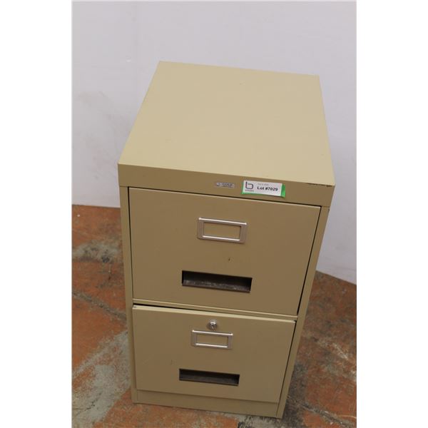 * 2-Drawer Metal Filing Cabinet - 15" x 18" x 28" Tall