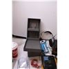 Image 2 : (4) Metal Storage Cases, Mouse, Variety of Office Supplies and Intercom Equipment
