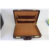 Image 6 : Black Arborite Briefcase (No Key), Brown Faux Leather Briefcase