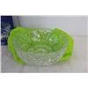 Image 2 : Renaissance Brand Three Footed Cut Glass Bowl in Box