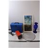 Image 1 : Vase, Storage Container, Picture, Sifter and HuntBoston Electric Pencil Sharpener