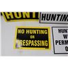 Image 2 : (9) No Hunting and No Trespassing Signs