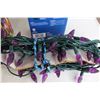 Image 6 : (4) Boxes Christmas Lights - Cosignor Says New, Purple Christmas Lights - Cosignor Says Working