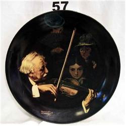 Norman Rockwell Plate "The Master Violinist" No. 16251.A