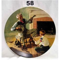 Norman Rockwell Plate "The Banjo Player" No. 17110.A