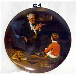 Norman Rockwell Plate "The Tyeon" No. 10727