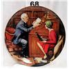 Image 1 : Norman Rockwell Plate "The Professor" No. 2370.H