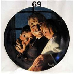 Norman Rockwell Plate "Bedtime Story" No. 1277.A