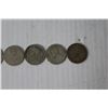 Image 3 : (5) Canadian George V Silver Quarters