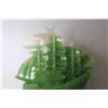 Image 3 : Faux Jade Ship Statue (Cracked)