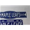 Image 4 : NHL Toronto Maple Leafs Street Sign and License Plate