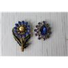 Image 2 : (2) Vintage Brooches and Case