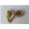 Image 3 : (2) Vintage Brooches and Case