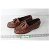 Image 1 : Pair of Men's Leather Loafers - Size 7 1/2