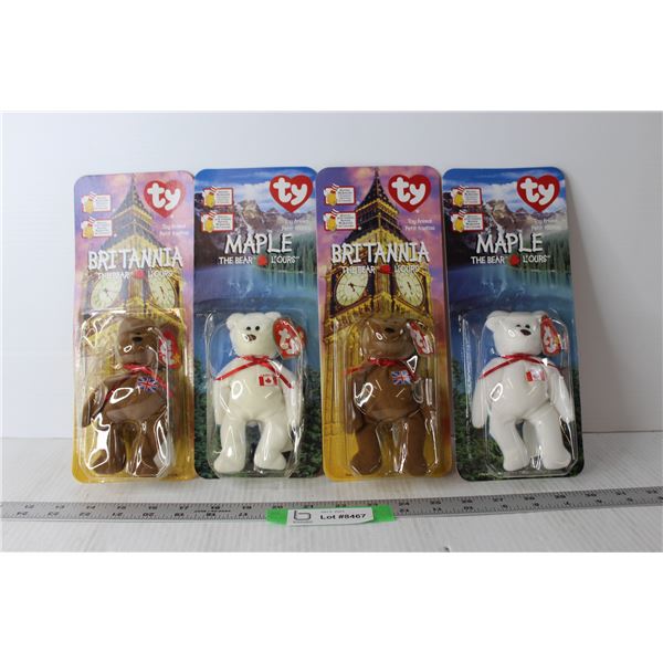 (4) McDonalds Beanie Babies